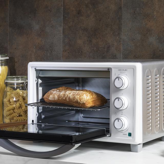 Cecotec Bake&Toast 590. Horno Sobremesa De 1500 W Capacidad De 23 Litros Temperatura Hasta 230ºC Temporizador Hasta 60 Minutos 3 Modos De Cocción Incluye Bandeja Recogemigas Horno Tostador 23 Litros