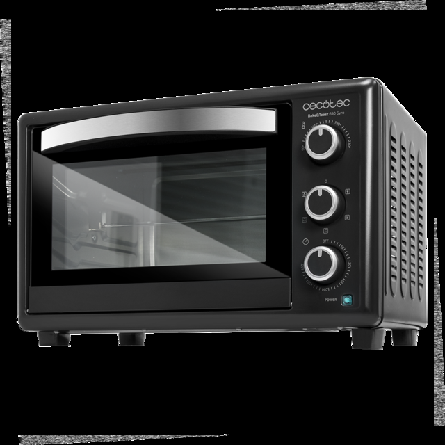 Cecotec Bake&Toast 650 Gyro. Horno Sobremesa De Convección De 1500 W 30 Litros 5 Modos Temperatura Hasta 230ºC Temporizador 60 Minutos Horno De Sobremesa Convección 30 Litros  
