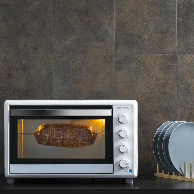 Cecotec Bake&Toast 790 Gyro. Horno Sobremesa De 2000W Capacidad De 46 Litros 12 Modos Temperatura Hasta 230ºC Y Tiempo Hasta 60 Minutos Incluye Accesorio Rustidor Con Pinzas Horno De Sobremesa Eléctrico 46 Litros