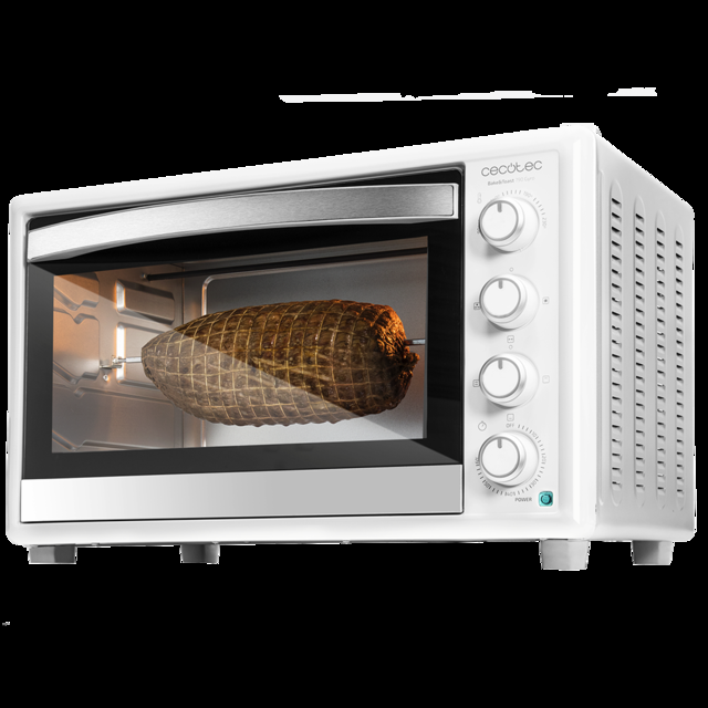 Cecotec Bake&Toast 790 Gyro. Horno Sobremesa de 2000W Capacidad de 46 Litros 12 Modos Temperatura hasta 230ºC y Tiempo hasta 60 Minutos Incluye Accesorio Rustidor con pinzas Horno de sobremesa eléctrico 46 litros