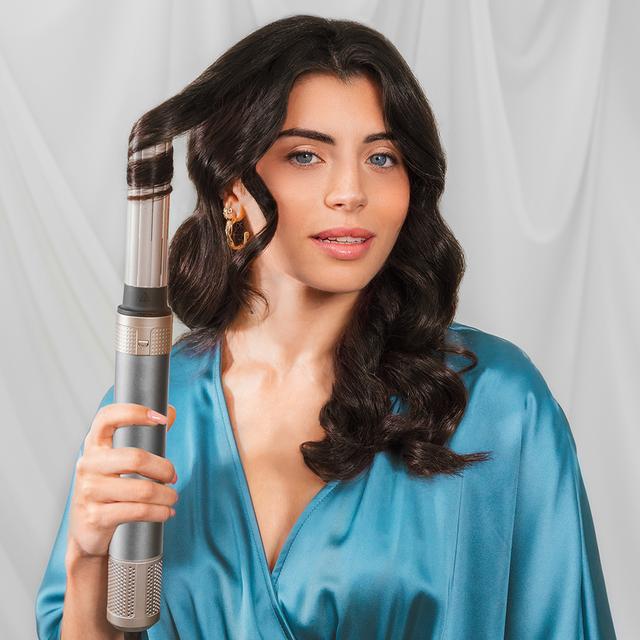 Cecotec Bamba CeramicCare 14in1 AirGlam Aluminum Moldeador Multifunción 14 En 1 Con Tecnología Coanda Que Moldea Riza Peina Seca Y Elimina El Efecto Frizz. Con 3 Velocidades 3 Temperaturas Y Control Inteligente Del Calor. Moto