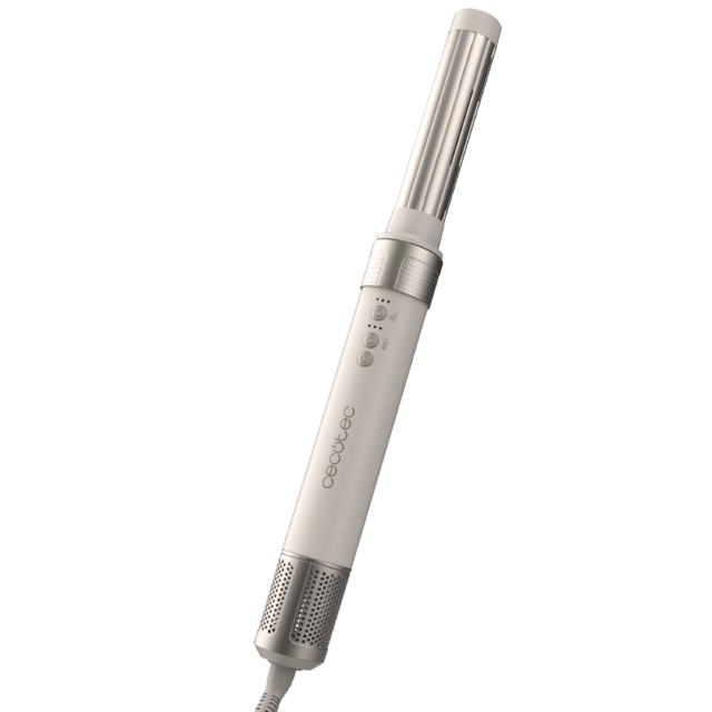 Cecotec Bamba CeramicCare 14in1 AirGlam Champagne Moldeador Multifunción 14 En 1 Con Tecnología Coanda Que Moldea Riza Peina Seca Y Elimina El Efecto Frizz. Con 3 Velocidades 3 Temperaturas Y Control Inteligente Del Calor. Mot