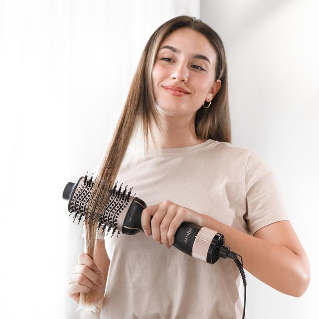 Cecotec Bamba CeramicCare Unique Cepillo De Aire Voluminizador Con Revestimiento Cerámico Potencia De 1200 W 2 Velocidades Y 3 Temperaturas. Cepillo De Aire Voluminizador