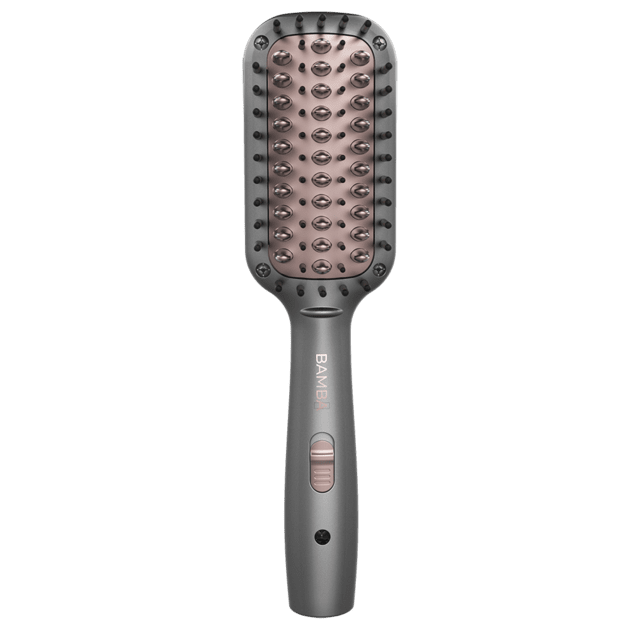 Cecotec Bamba InstantCare 800 Travel Brush. Cepillo Alisador De Viaje De 26 W Revestimiento De Cerámica Y Turmalina Temperatura Máxima 190º Calentamiento En 90 Segundos Bolsa De Viaje Cepillo Alisador