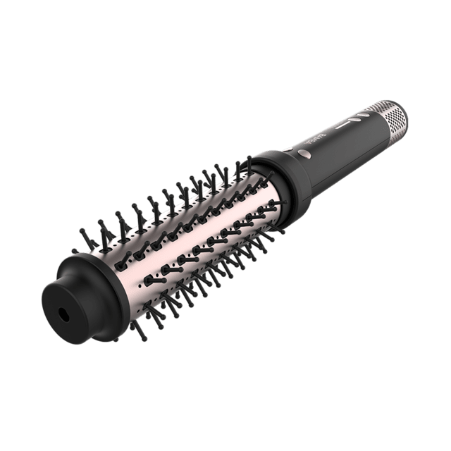 Cecotec Bamba InstantCare Curly AirFlow Cepillo Rizador Con Aire Caliente Y Placa Calefactora Con Revestimiento De Cerámica. Cilindro De 34 Mm Con Función Giratoria Hacia Los Dos Sentidos Y Temperatura Regulable. Cepillo Rizad