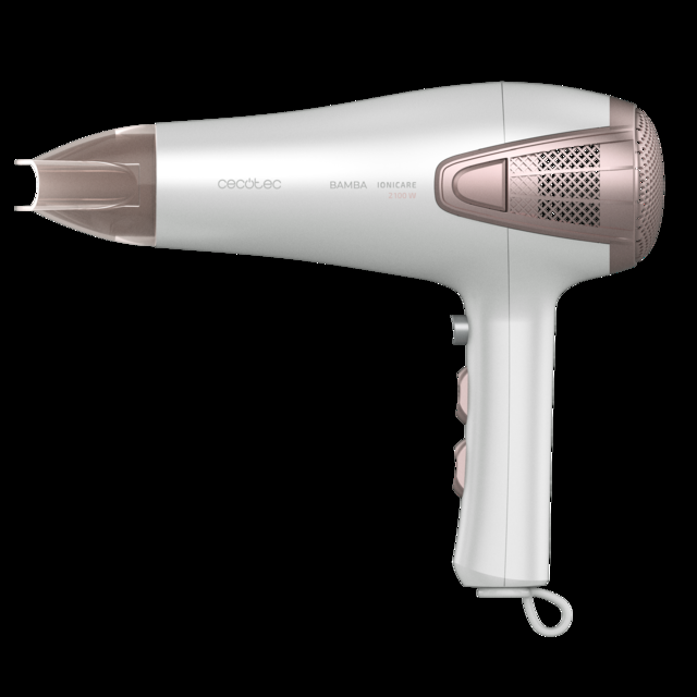 Cecotec Bamba IoniCare 5250 EasyCollect. Secador De Pelo Iónico De 2100 W Función Recogecables Automático Ion Real Boquilla Concentradora Y Difusor 2 Velocidades Secador De Pelo