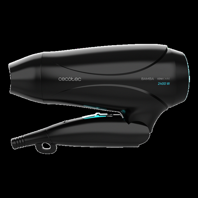 Cecotec Bamba IoniCare 5450 Power&Go Pro Ice Secador De Pelo Ionico Con 2400 W De Potencia Con Difusor Ion Real Gran Caudal Y Función De Aire Frío (Azul) Secador De Pelo De Viaje Con Difusor