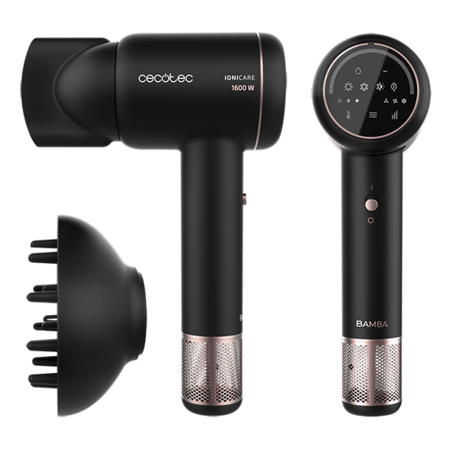 Cecotec Bamba IoniCare RockStar Ion Touch M Secador con motor digital ion real y pantalla táctil Secador con motor digital ion real y pantalla táctil