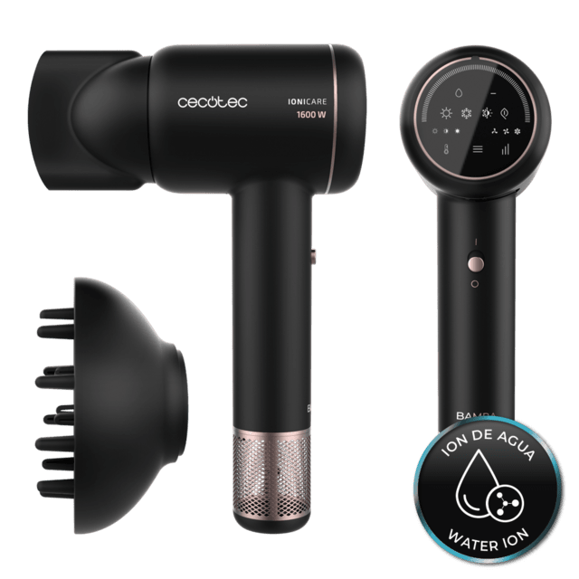 Cecotec Bamba IoniCare RockStar Ion Touch Secador con motor digital ion real y pantalla táctil Secador con motor digital ion real y pantalla táctil