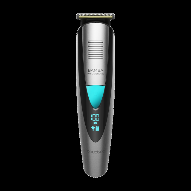 Cecotec Bamba PrecisionCare Multigrooming Pro. Afeitadora Multifunción 5 En 1 Waterproof Batería De Litio Cuchillas De Revestimiento De Titanio Pantalla Digital 13 Ajustes De Longitud 6 Peines Máquina De Afeitar Eléctrica Cu