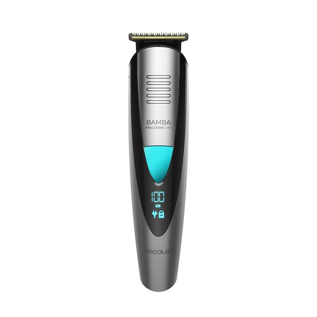 Cecotec Bamba PrecisionCare Multigrooming Pro M. Afeitadora Multifunción 5 En 1 Waterproof Batería De Litio Cuchillas De Revestimiento De Titanio Pantalla Digital 13 Ajustes De Longitud 6 Peines Máquina De Afeitar Eléctrica