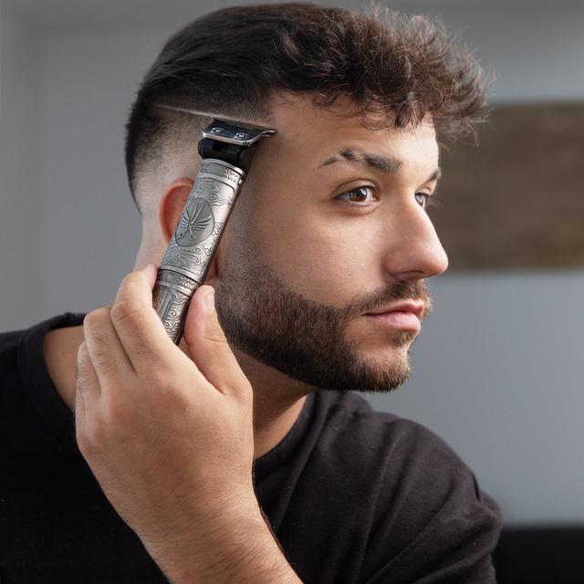 Cecotec Bamba PrecisionCare Samurai Perfiladora De Pelo Con Cuchilla Afilada Motor Silencioso Y Pantalla LCD. Perfiladora De Pelo