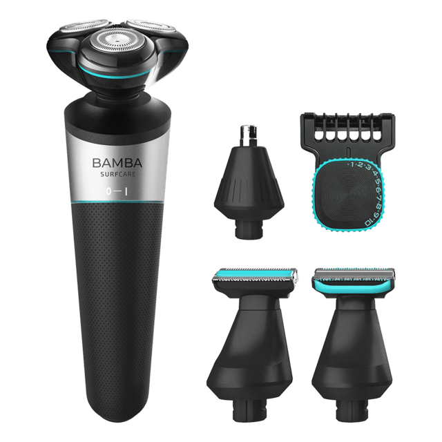 Cecotec Bamba PrecisionCare TwistGroom. Afeitadora Multifunción 5 en 1 con Batería de Litio Cuerpo y Rostro Fácil limpieza IPX5 Autonomía 90 min Incluye Cabezal Afeitadora rotativa Máquina de afeitar eléctrica cuerpo y car