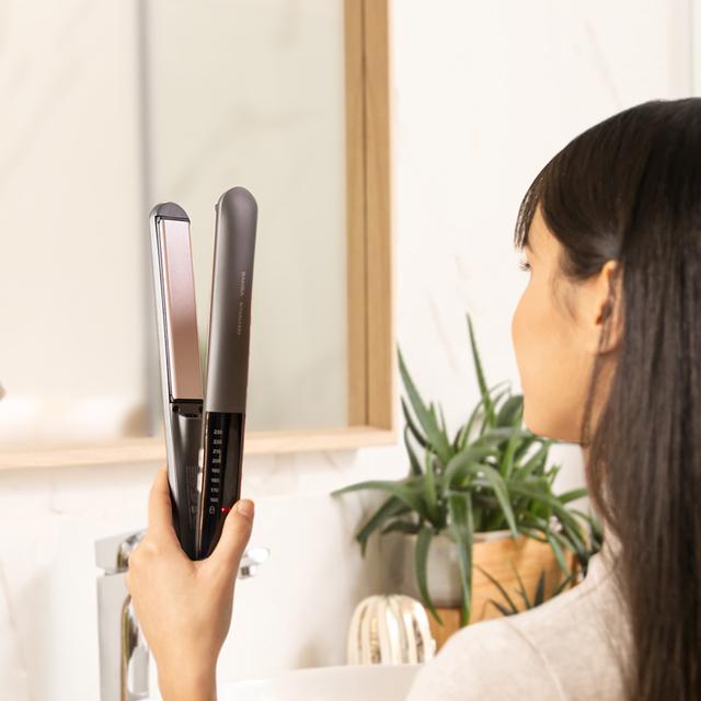 Cecotec Bamba RitualCare 1200 HidraProtect Ion Touch Plancha De Pelo De Turmalina Con Queratina Y Aceite De Argán Táctil Y Con Ion Real Plancha De Pelo