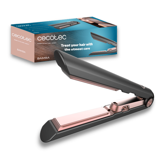 Cecotec Bamba RitualCare Liberty Plancha de pelo inalámbrica de 30 minutos de autonomía con revestimiento de cerámica Plancha de pelo inalámbrica