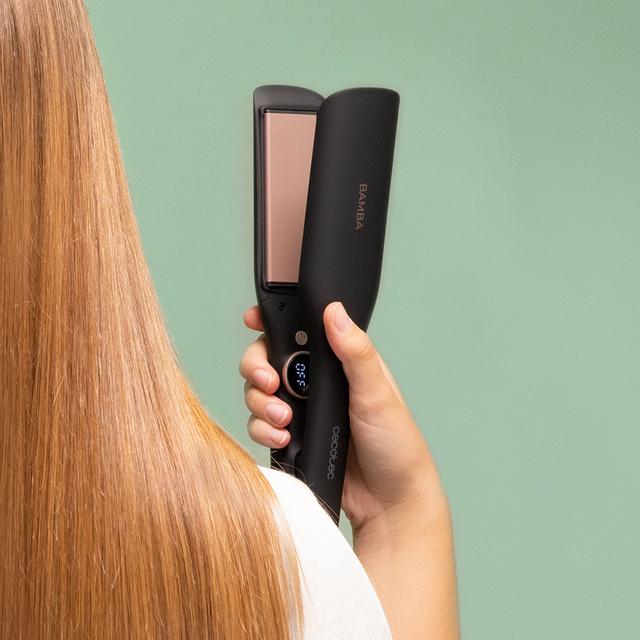 Cecotec Bamba RitualCare Sphere Max Plancha De Pelo De Placas Anchas XL De 45 Mm De Anchura Y Revestimiento De Cerámica. Plancha De Pelo