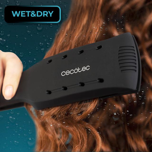 Cecotec Bamba RitualCare Wet&Dry Plancha De Pelo De Placas Anchas Wet&Dry Con Revestimiento De Queratina Y Aceite De Argán. Plancha De Pelo