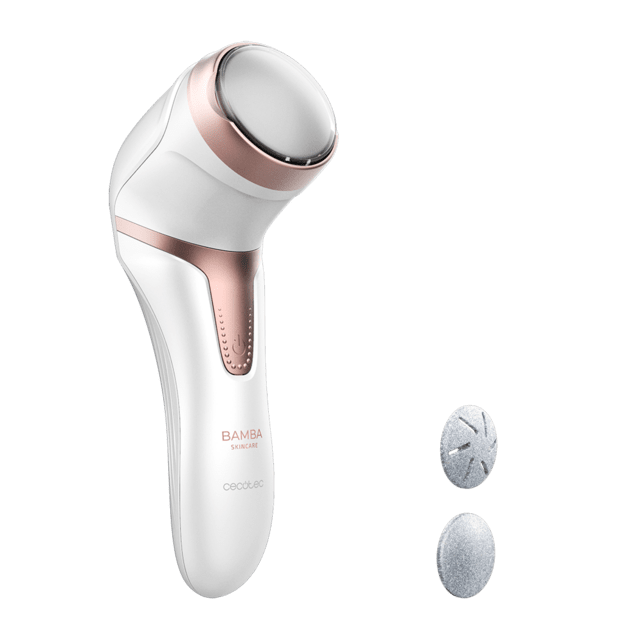 Cecotec Bamba SkinCare Pure M. Lima de pies Con batería de litio Función aspiración 2 modos de uso 3 discos 3 tipos de granajes Autonomía hasta 100 min Lima eléctrica de pies