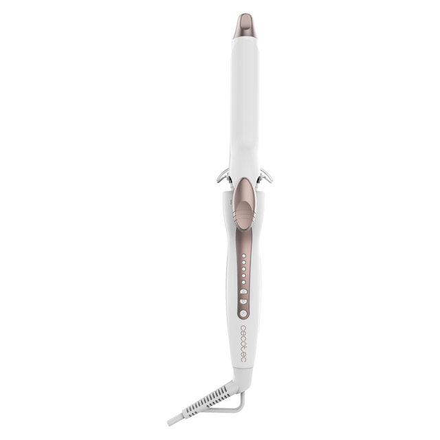 Cecotec Bamba SurfCare 790 Curly. Rizador De Pelo Con Revestimiento De Queratina Y Aceite De Argán Con Temperatura Ajustable De 120 A 200ºC 5 Ajustes De Temperatura Autoapagado Rizador De Pelo  