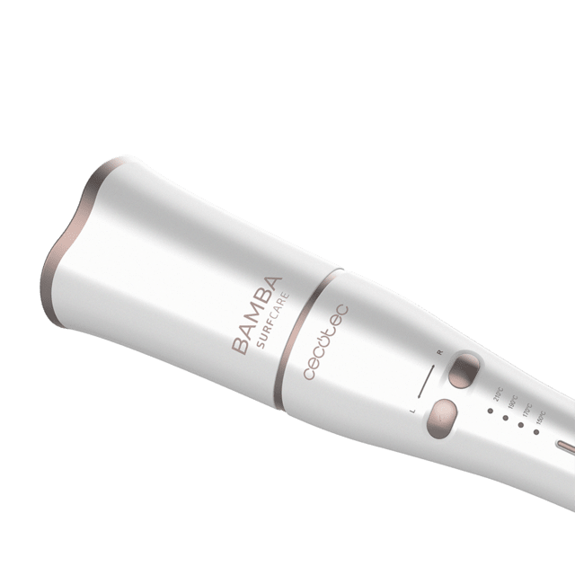 Cecotec Bamba SurfCare 800 Magic Waves Pro M. Rizador De Pelo Automático De 33 W Revestimiento De Queratina Y Aceite De Argán Función Pro Ionizer Cilindro XL Función Memoria Temperatura Ajustable Rizador De Pelo Automático