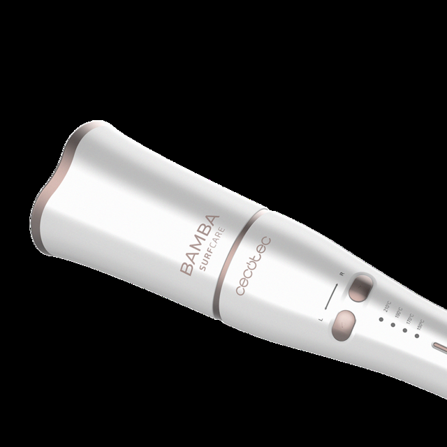 Cecotec Bamba SurfCare 800 Magic Waves Pro.Rizador De Pelo Automático De 33 W Revestimiento De Queratina Y Aceite De Argán Función Pro Ionizer Cilindro XL Función Memoria Temperatura Ajustable Rizador De Pelo Automático