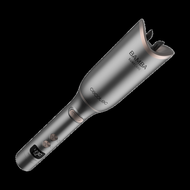 Cecotec Bamba SurfCare 850 Magic Waves Vision. Rizador De Pelo Con Motor Digital Brushless Revestimiento De Cerámica Temperatura Y Tiempo Ajustables Pantalla LCD Rizador De Pelo Automático  