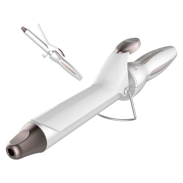 Cecotec Bamba SurfCare Curly Rizador de pelo de turmalina con revestimiento de queratina y aceite de argán con temperatura ajustable de 120 ºC a 200ºC.Rizador de pelo