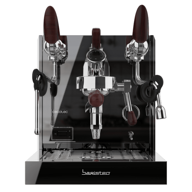 Cecotec Baristeo Excelsa Cafetera Barista Con Doble Caldera Bomba Force Aroma De 15 Bares Pre-infusión Ajustable Y Pantalla Digital Para Cafés Perfectos Con Máxima Rapidez Y Control. Cafetera