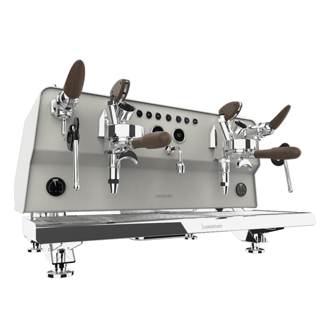 Cecotec Baristeo Gastro Cafetera Profesional Con Sistema E-61 Pre-infusión Ajustable En Dos Fases Bomba De 9 Bares Y Control PID Para Extraer Todo El Sabor Aroma Y Crema En Cada Taza. Cafetera