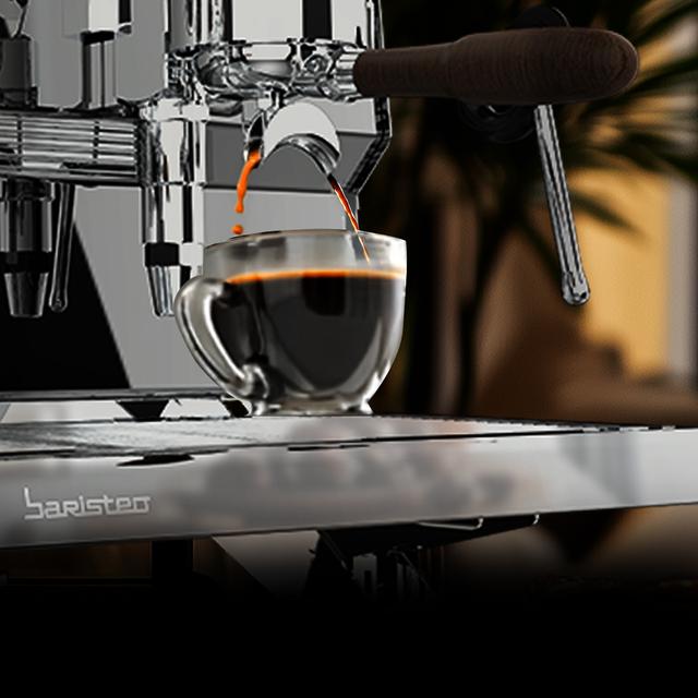 Cecotec Baristeo Gastro Dark Cafetera Profesional Con Pre-infusión Ajustable Bomba Rotatoria De 9 Bares Caldera E-61 De Alta Capacidad Y Control PID Para Extraer Todo El Potencial De Cada Grano. Cafetera Espresso Barista