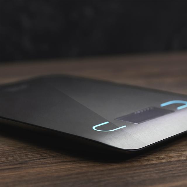 Cecotec Báscula De Cocina De Alta Precisión Digital Cook Control 8000. Acero Inoxidable Diseño Extraplano Pantalla LCD Extragrande Capacidad Máxima 5 Kg Con Precisión De 1g 203 X 155 Mm Báscula De Cocina Digital