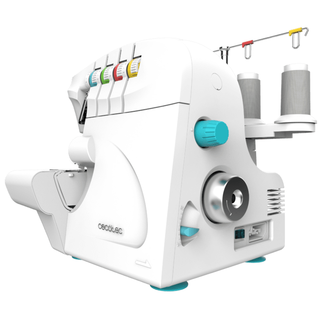 Cecotec BelleCouture OverLock Remalladora De 1100 Rpm De Velocidad Con Presión De Prensatelas Ajustable Y Kit De Accesorios Máquina De Coser Remalladora