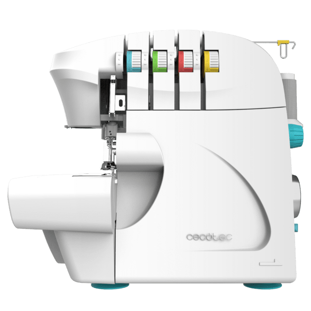 Cecotec BelleCouture OverLock Remalladora de 1100 rpm de velocidad con presión de prensatelas ajustable y kit de accesorios Máquina de coser remalladora