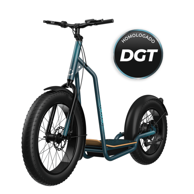 Cecotec Bicinete Fat Bicinete eléctrico con motor de 1300 W (1000 W nominal) y autonomía de 60 km. Rueda Fat trasera de 20" y delantera de 26". Cumple con todos los requisitos de la nueva normativa española de circulación. P