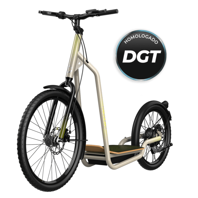 Cecotec Bicinete Urban Bicinete eléctrico con motor de 1000 W (500 W nominal) y autonomía de 50 km. Rueda trasera de 20" y delantera de 26". Cumple con todos los requisitos de la nueva normativa española de circulación. Pati