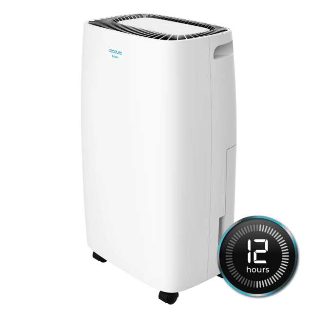 Cecotec Big Dry 4000 Expert. Deshumidificador con Temporizador 24h 10L/día Depósito extraíble 2 5L Cobertura 105m3/h Gas R290 Silencioso Humedad 40% a 80% Pantalla LED Apagado Automático Deshumidificador silencioso
