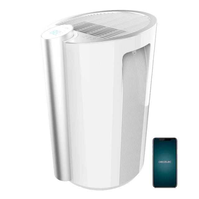 Cecotec Big Dry 9000 Professional Connected. Deshumidificador con Temporizador 12h 20L/día Depósito extraíble 4 5L Cobertura 250 m3/h Gas R290 Silencioso Ajuste Humedad Control Wifi Deshumidificador de 20 L/día