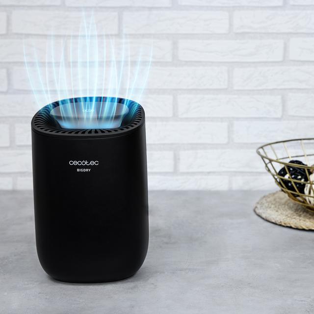 Cecotec BigDry 2000 Light Black - Deshumidificador 300 Ml/día Depósito Extraíble De 0 6 Litros Cobertura Hasta 20 M2 Mínimo Consumo De 23 W Desumidificador