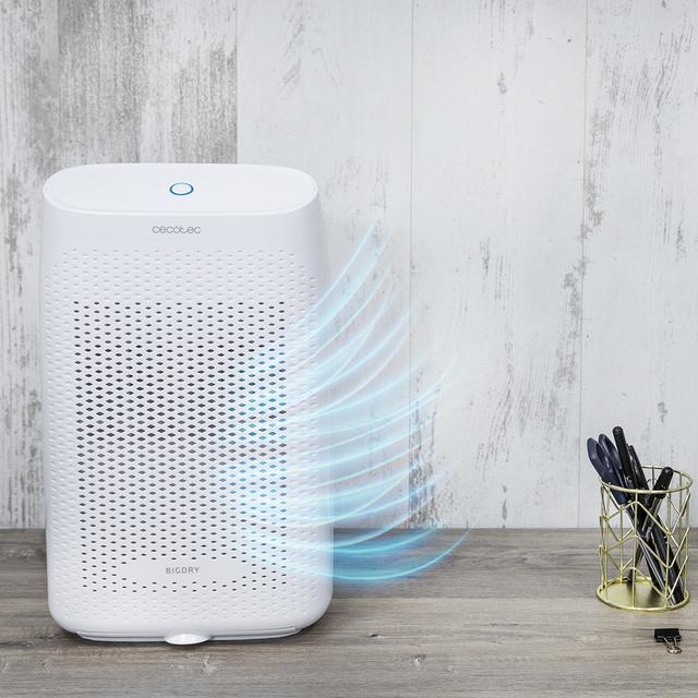 Cecotec BigDry 2500 Essential 360- Deshumidificador 750 Ml/día Depósito Transparente De 2 Litros Cobertura Hasta 25 M2 Filtro Extraíble Y Lavable Apagado Automático Deshumidificador