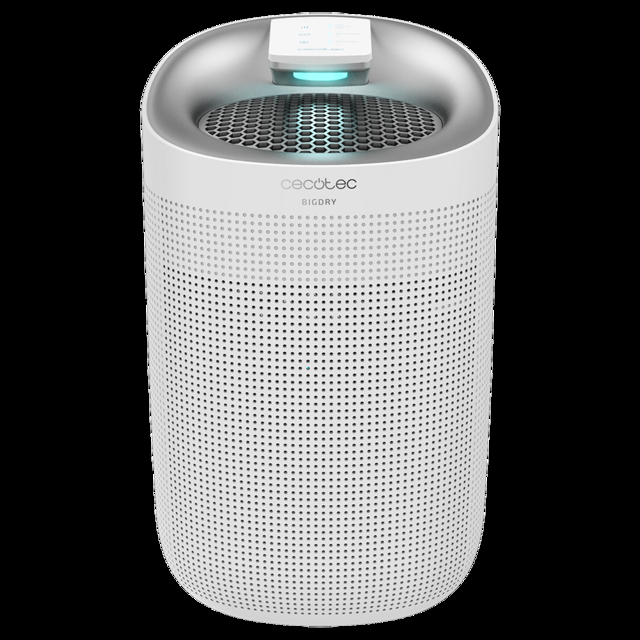 Cecotec BigDry 3000. Deshumidificación hasta 750 ml/día Depósito 1 Litro 3 Procesos de Filtración 3 Velocidades Potencia 45W Deshumidificador eléctrico  