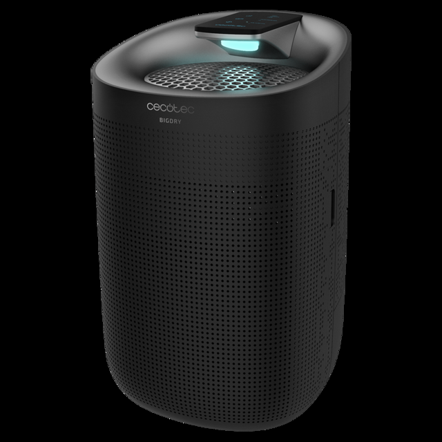 Cecotec BigDry 3000. Deshumidificador Eléctrico Silencioso Hasta 750 Ml/día Depósito 1 Litro 3 Procesos De Filtración 3 Velocidades Potencia 45W Deshumidificador Eléctrico  