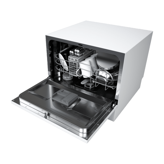 Cecotec Bolero Aguazero 2300 Lavavajillas Blanco Compacto De 6 Cubiertos 8 Programas Y Clase D. Con Pantalla Color Touch Panel Y Función Delay Start Mini Lavavajillas Pequeño