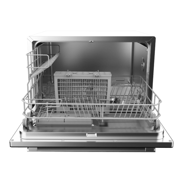 Cecotec Bolero Aguazero 2400 Black Glass Lavavajiillas Compacto De 6 Servicios Acabado Cristal Negro Con Clase Energética D 5 Programas Touch Control Panel Funciones Delay Start Y Child Lock Y Cesta Para Cubiertos Lavavajiillas