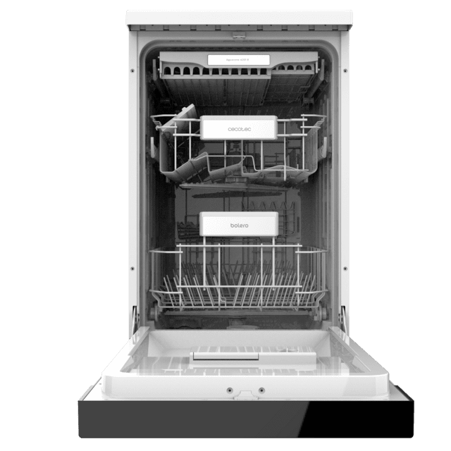 Cecotec Bolero Aguazero 4201 E Lavavajillas Bolero De 45cm 11 Cubiertos 6 Programas Con Dual Zone Wash Y Comienzo Diferido. Lavavajillas 45cm