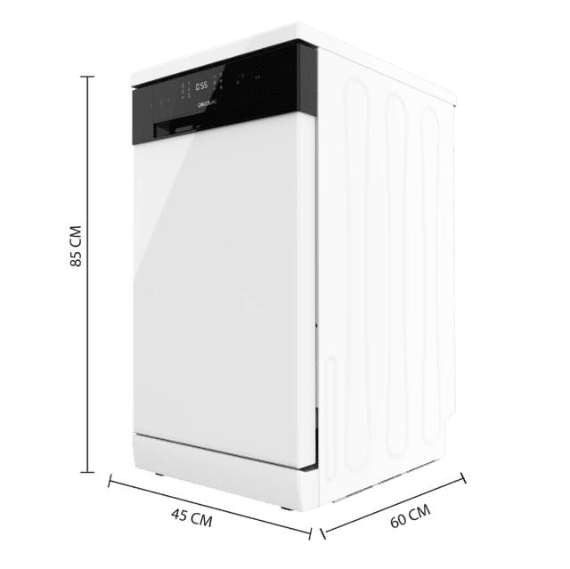 Cecotec Bolero Aguazero 4201 E Lavavajillas Bolero De 45cm 11 Cubiertos 6 Programas Con Dual Zone Wash Y Comienzo Diferido. Lavavajillas 45cm