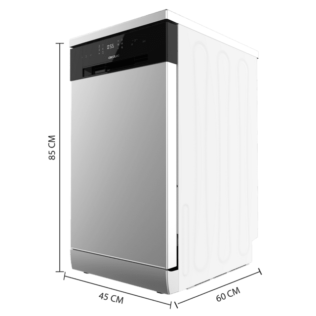 Cecotec Bolero Aguazero 4201 Inox E Lavavajillas De 45cm Clase E 11 Cubiertos 6 Programas Con Dual Zone Wash Delay Start Y Electronic AquaStop. Lavavajillas 45cm