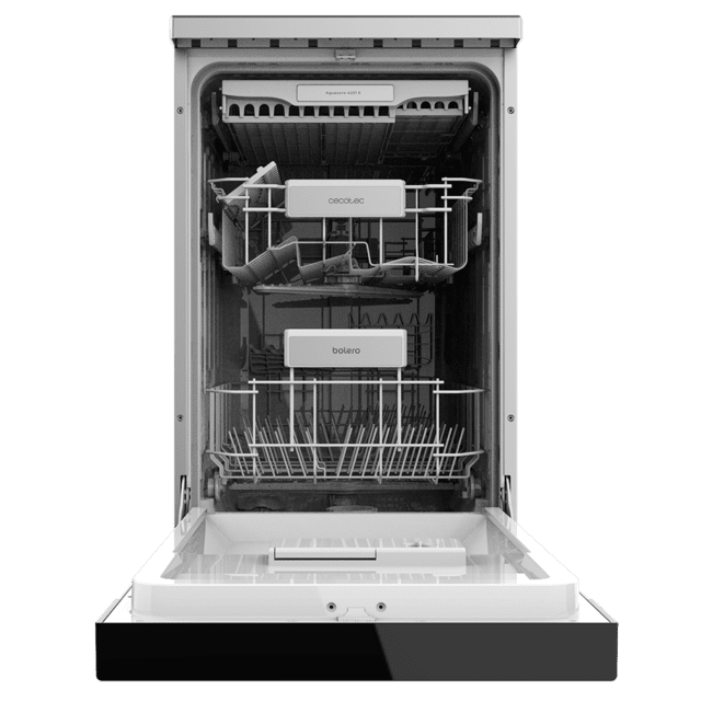 Cecotec Bolero Aguazero 4201 Inox E Lavavajillas De 45cm Clase E 11 Cubiertos 6 Programas Con Dual Zone Wash Delay Start Y Electronic AquaStop. Lavavajillas 45cm