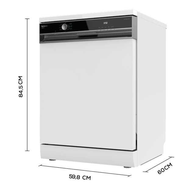 Cecotec Bolero Aguazero 6000 M. Lavavajillas Independiente 60 Cm Bajo Consumo 12 Cubiertos 7 Programas Secado Extra Filtro ABT Antibacteriano Modo ECO Comienzo Diferido Lavavajillas Bolero De 12 Cubiertos Y 7 Programas Con Secad