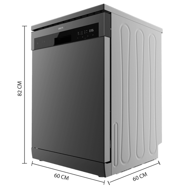 Cecotec Bolero Aguazero 6100 Dark E Lavavajillas Bolero Dark De 60cm 13 Cubiertos 6 Programas Con Función Dry+ 3 En 1 Media Carga Y Comienzo Diferido. Lavavajillas 60 Cm