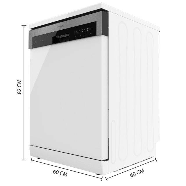 Cecotec Bolero Aguazero 6100 E Lavavajillas Bolero De 60cm Clase E 13 Cubiertos 6 Programas Con Función Dry+ Media Carga Y Delay Start. Lavavajillas 60 Cm